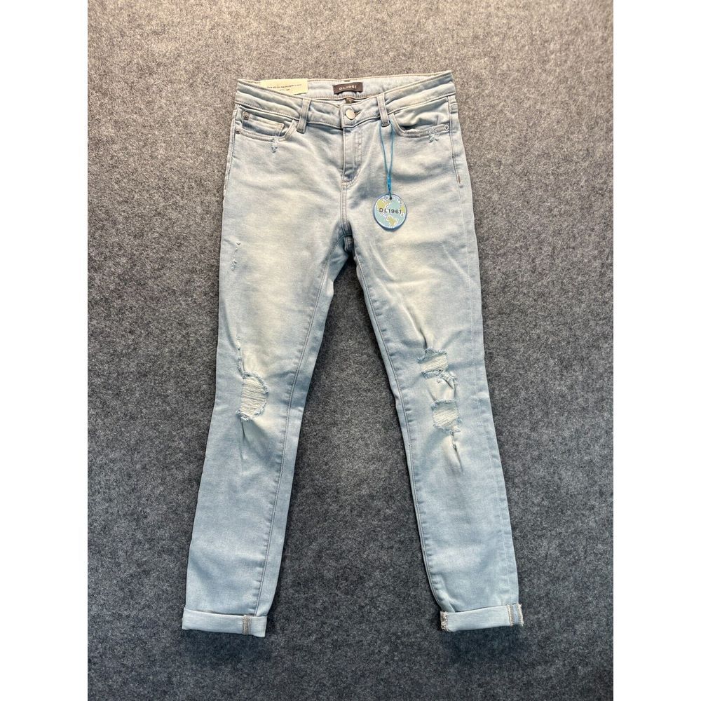 NEW DL1961 Jeans Women's 16 Harper Boyfriend Straight Light Wash Stretch